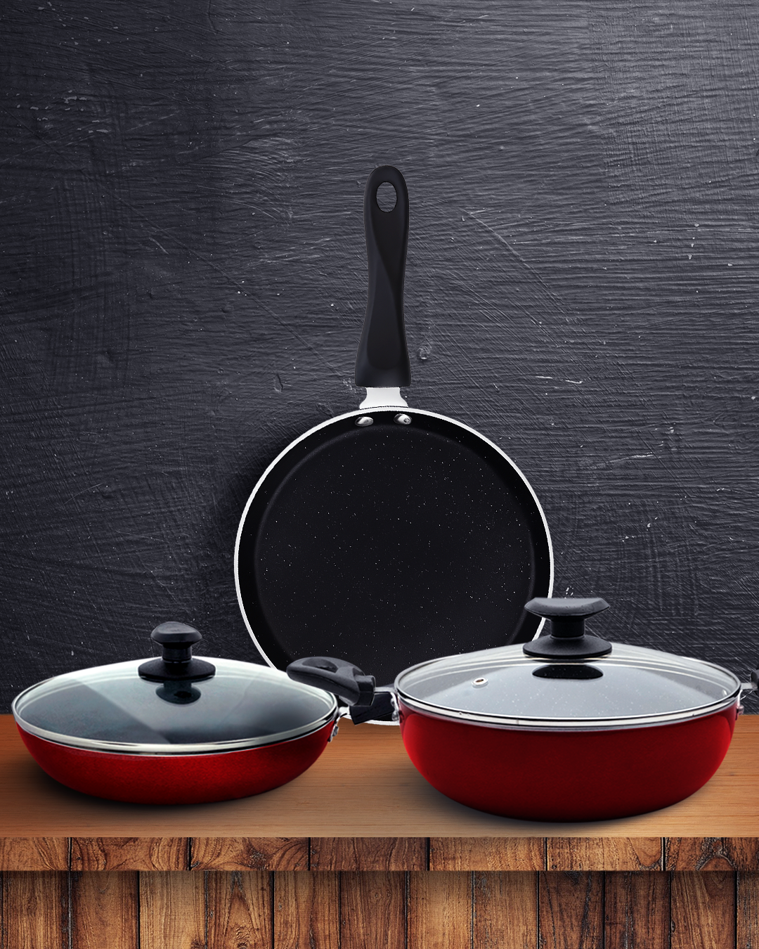 Commercial Multi-Layer PFOA Free Non Stick Pan